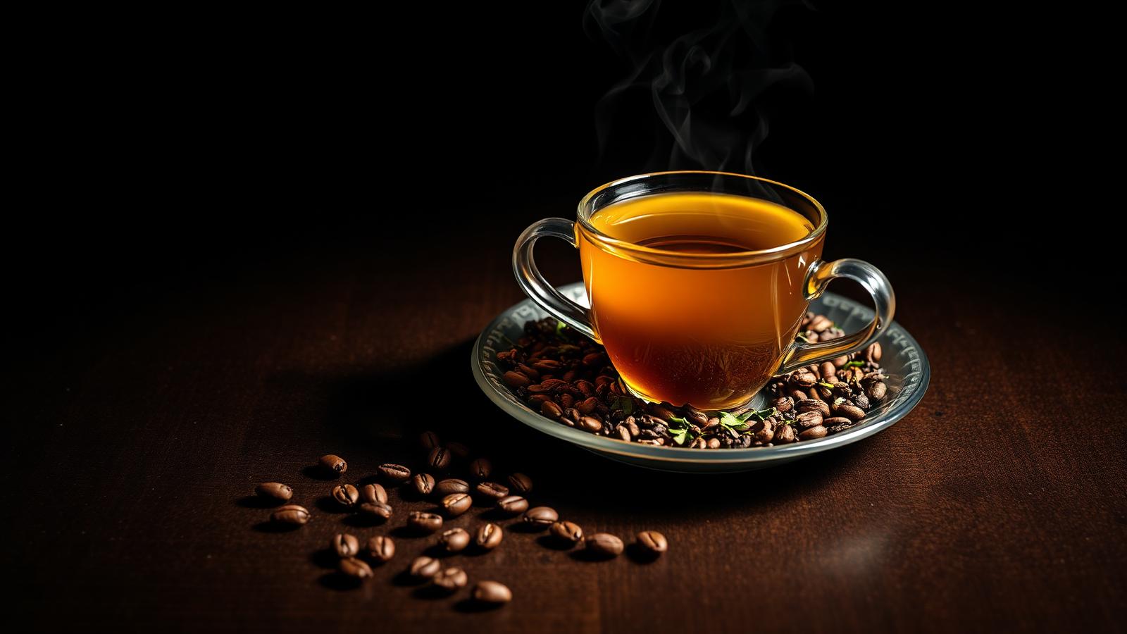Freshly packed Nilgiri coffee and tea dust displayed on a wooden surface